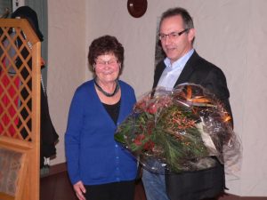 Hilde Kees mit Ortsbürgermeister Brono von Landenberg